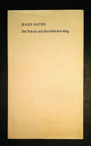 Death, an end of all earthly things