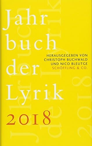 Jahrbuch der Lyrik 2018