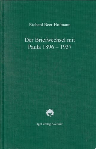 ?Der? Briefwechsel mit Paula 1896 - 1937 8