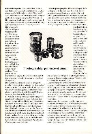 Fotografie, Geduld und Langeweile