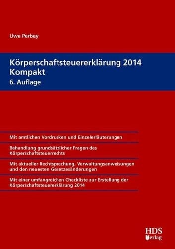 Körperschaftsteuererklärung 2014 Kompakt