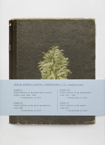 Mothers diaries handwritings I - IV