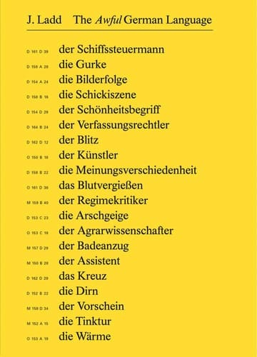 The Awful German Language
