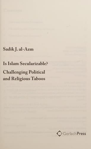 Occidentalism, Conspiracy and Taboo Collected Essays on Islam and Politics