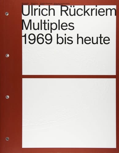 Ulrich Rückriem, Multiples 1969 bis heute