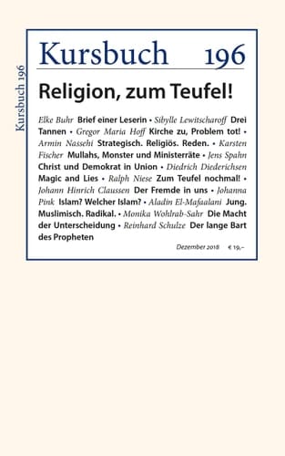 Religion, zum Teufel!