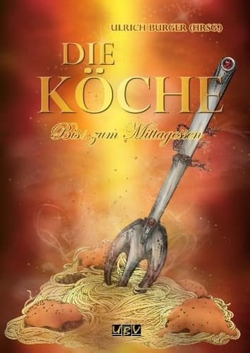 Die Köche Biss zum Mittagessen. ...
