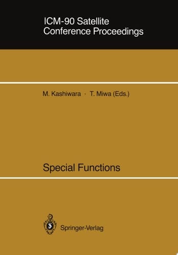 ICM-90 Satellite Conference Proceedings Special Functions