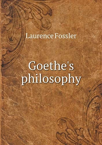 Goethe's philosophy