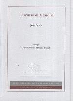 Discurso de filosofía: y otros trabajos sobre la materia