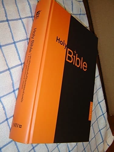 Thai - English Bible Bilingual Diglot / Orange Black Cover Large Size / TNCV-NIV / Thai New Contemporary Version - New International Version / 2014 print