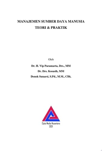 Manajemen Sumber Daya Manusia Teori & Praktik