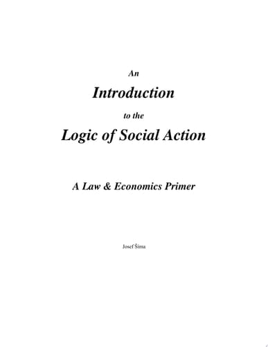 Ekonomie a právo úvod do logiky společenského jednání