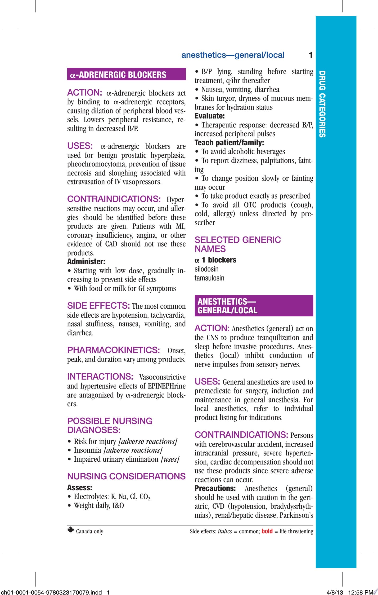 Mosby’s 2014 Nursing Drug Reference, 27/e