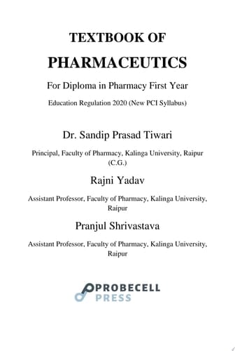 Textbook of Pharmaceutics