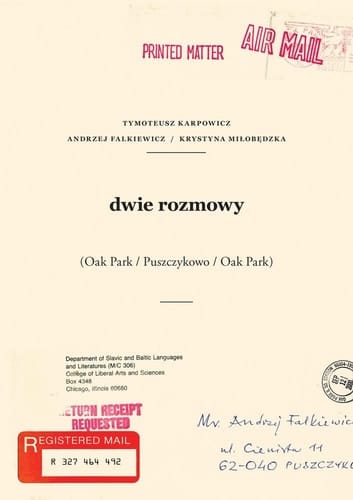 Dwie rozmowy Oak Park, Puszczykowo, Oak Park