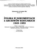 Polska w dokumentach z archiwów  rosyjskich, 1949-1953