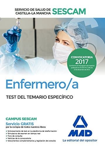 Enfermero/a del Servicio de Salud de Castilla-La Mancha (SESCAM). Test del temario específico