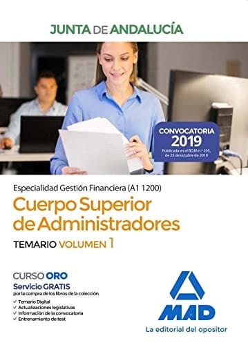 Cuerpo Superior de Administradores [Especialidad Gestión Financiera (A1 1200)] de la Junta de Andalucía. Temario Volumen 1 (Spanish Edition)