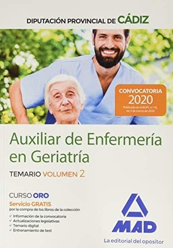 Auxiliares de enfermería en geriatría : Diputación Provincial de Cádiz : temario