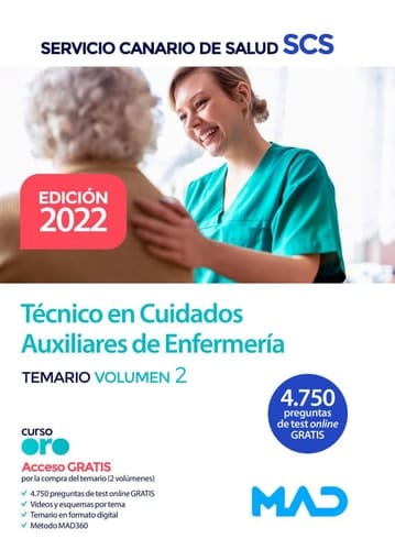 Técnico en Cuidados Auxiliares de Enfermería del Servicio Canario de Salud. Temario volumen 2