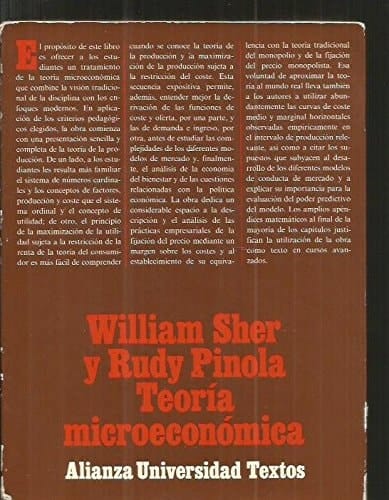 Teoría microeconómica una síntesis de la teoría clásica y del enfoque moderno