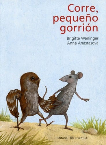 Corre pequeño gorrión