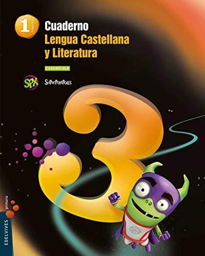 Cuaderno 3 de Lengua Castellana y L. 1º Primaria (Cuadrícula)
