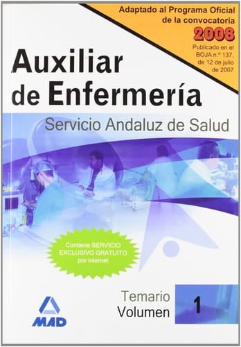 Auxiliar de enfermeria del servicio andaluz de salud. Volumen i. Temario