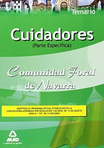 Cuidadores de la comunidad foral de navarra. Temario parte específica