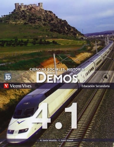 Nuevo demos, Educación Secundaria 4, ciencias sociales, historia, Comunidad de Madrid libros 3D