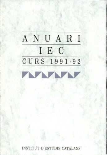 Anuari IEC : curs 1991-1992