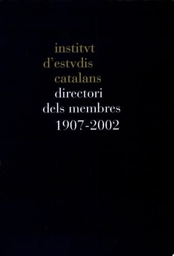 Directori dels membres, 1907-2002