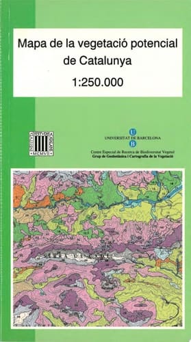 Mapa de la vegetació potencial de Catalunya 1 250.000