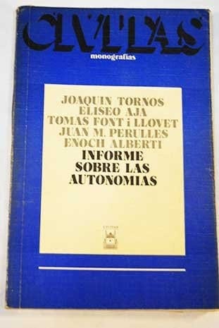 Informe sobre las autonomías