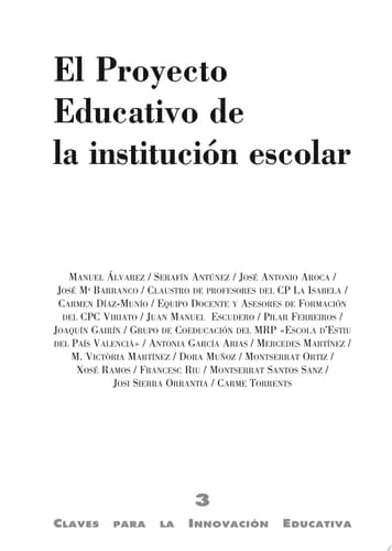 El proyecto educativo de la institución escolar