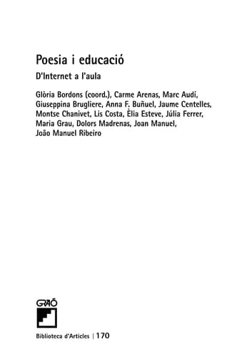 Poesia i educació. - D'internet a l'aula
