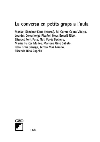 La conversa en petits grups a l'aula