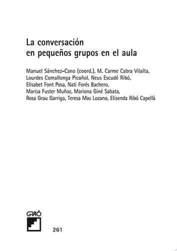 La conversación en pequeños grupos en el aula