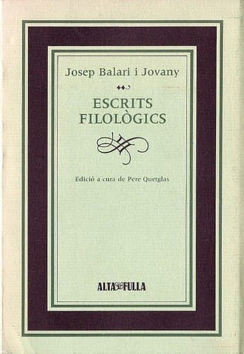 Escrits filològics