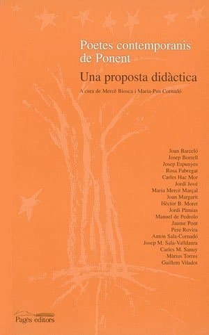 Poetes contemporanis de Ponent una proposta didàctica