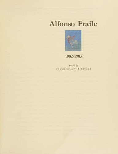 Alfonso Fraile, 1982-1983