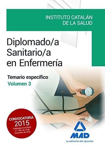 Diplomado/a sanitario/a en Enfermería del Instituto Catalán de la Salud temario específico