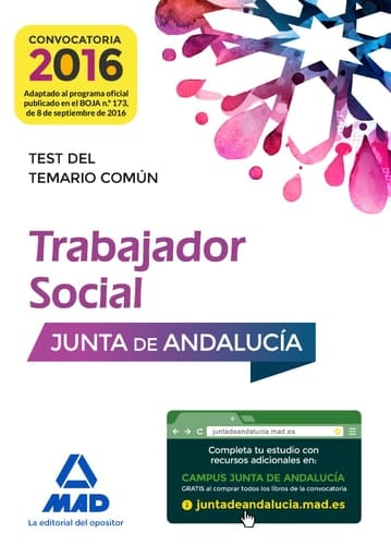 Trabajador Social de la Junta de Andalucía - Test del Temario común