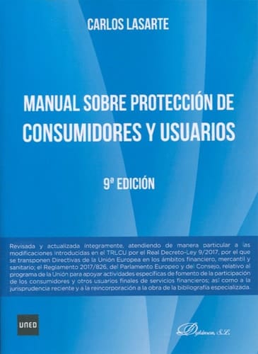 Manual sobre protección de consumidores y usuarios