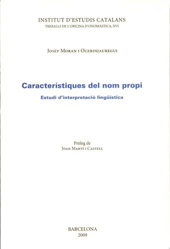 Característiques del nom propi estudi d'interpretació lingüística