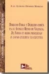 Derecho foral y Derecho común en el Antiguo Reino de Valencia : de forma et modo procedendi in causis civilibus: via executiva