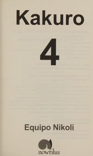 Kakuro 4