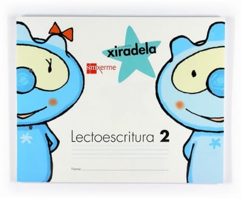 Lectoescritura 2, Pauta. 4 anos. Xiradela (Espiral)