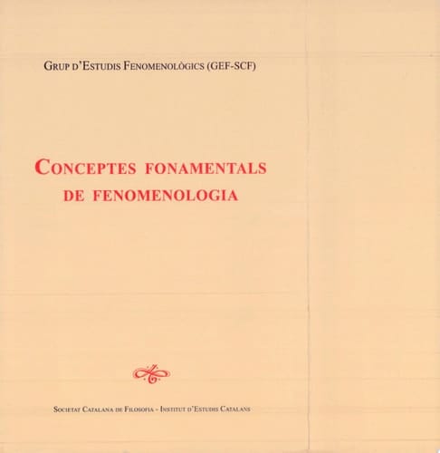 Conceptes fonamentals de fenomenologia